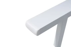 Outlet Gartenliegen-Set, creme/weiß, Aluminium, 190 x 60 cm, horizontal verstellbar, pulverbeschichtet Gartenliegen|Aluminium-Gartenmöbel