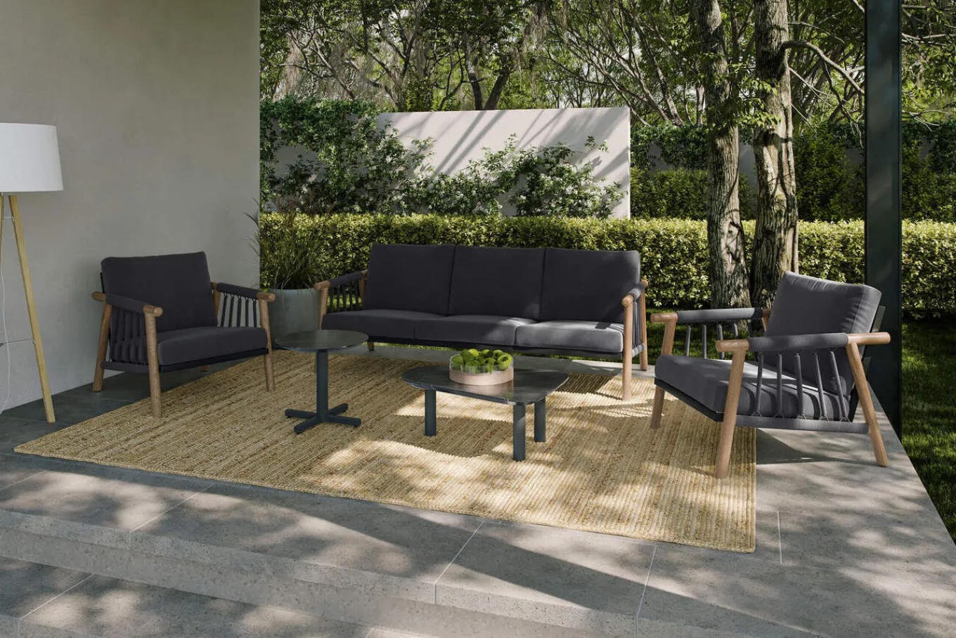 Sale Gartenlounge, Aluminium, robust, pflegeleicht, korrosionsbeständig, witterungsbeständig, inklusive Kissen Gartenlounge|Aluminium-Gartenmöbel