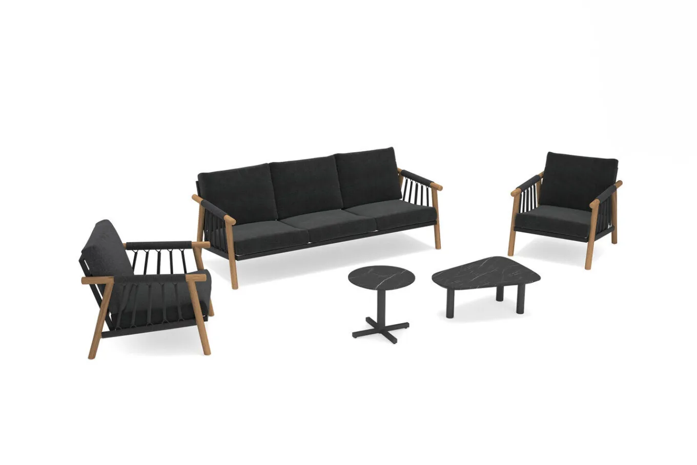 Sale Gartenlounge, Aluminium, robust, pflegeleicht, korrosionsbeständig, witterungsbeständig, inklusive Kissen Gartenlounge|Aluminium-Gartenmöbel