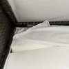 New Gartenlounge, braun marmoriert, Polyrattan, 8 Pers, wasserfeste Kissenbox, inkl. Beistelltisch Polyrattan-Gartenmöbel|Gartenlounge