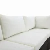 Clearance Gartenlounge, braun marmoriert, Polyrattan, für 5 Personen, wasserfeste Kissenbox Polyrattan-Gartenmöbel|Gartenlounge