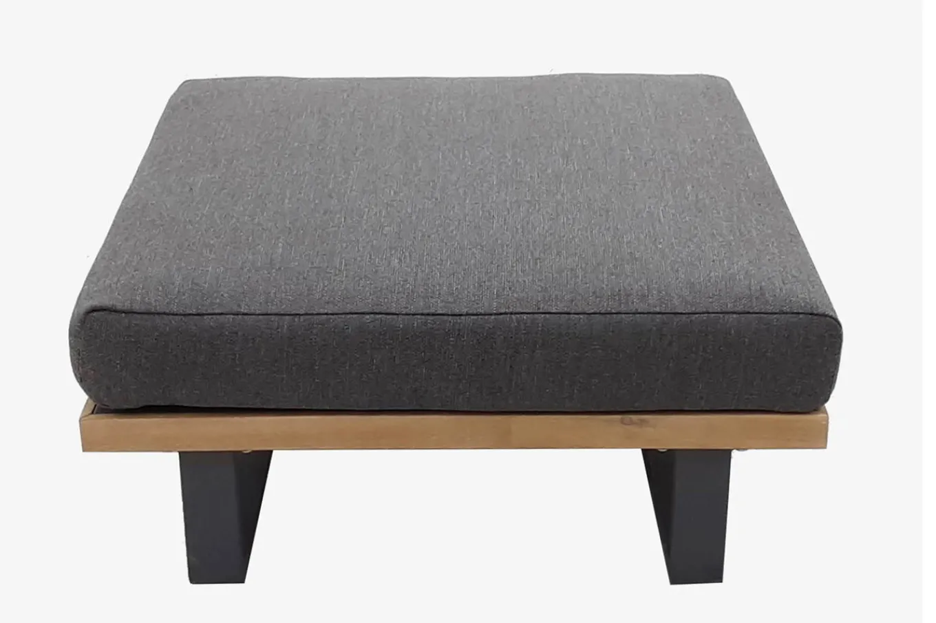 Best Gartenlounge für 3–4 Personen, Alu/Olefin/Akazie, gepolstert in grau, FSC®-zertifiziertes Produkt Gartenlounge|Aluminium-Gartenmöbel
