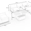 Best Gartenlounge, 5 Personen, höhenverstellbarer Tisch, Alu/Polyester Gartenlounge