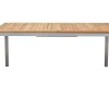 Discount Glasgow Garten-Essgruppe für 8 Personen, Edelstahl/Textilene, ausziehbarer Tisch 200/300 x 100 cm, stapelbare Sessel, FSC®-zertifiziertes Produkt Garten-Essgruppen|Aluminium-Gartenmöbel