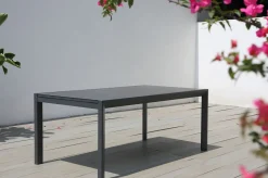 Hot Grawford Gartentisch, ausziehbar 180-270cm, Glaskeramik anthrazit, Aluminium Gartentische|Aluminium-Gartenmöbel