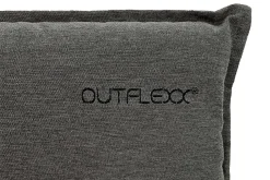 Online Green 6er-Set Sitzkissen für Hochlehner, anthrazit, recyceltes Polyester, hautsympathisch, mit Rückengurt und Bindekordeln Hochlehner-Auflagen