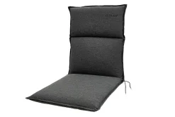 Best Green Sitzkissen für Niederlehner, anthrazit, recyceltes Polyester, 100 x 48 x 6 cm, strapazierfähig, witterungsbeständig Niedriglehner-Auflagen