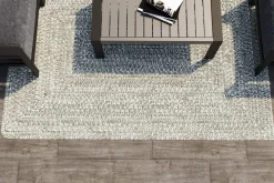 Sale Harmony Outdoor Teppich, Aluminium-White, recyceltes PET-Garn, 160 x 240 cm, für Innen- und Außenbereiche geeignet Outdoor Teppiche
