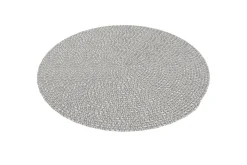 Online Harmony Outdoor Teppich, Aluminium-White, recyceltes PET-Garn, Ø 200 cm, für Innen- und Außenbereich geeignet Outdoor Teppiche