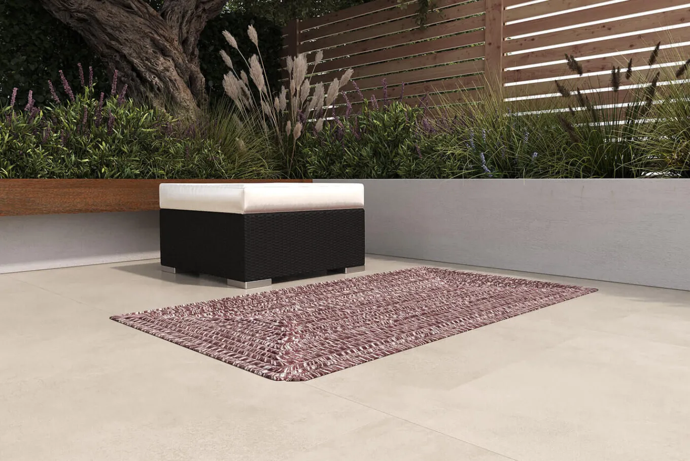Sale Harmony Outdoor Teppich, Andorra-White, recyceltes PET-Garn, ca. 90 x 160 cm, für Innen- und Außenbereiche geeignet Outdoor Teppiche