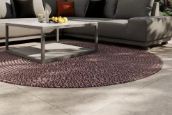 Best Harmony Outdoor Teppich, Andorra White, aus recyceltem PET-Garn, Ø 200 cm, für Innen- und Außenbereich geeignet Outdoor Teppiche
