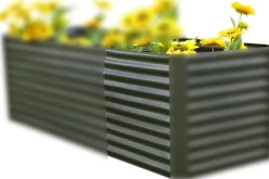 Discount Hochbeetverlängerung, anthrazit, Aluminium-Zink-Stahl, pulverbeschichtet, 80x90x84 cm Hochbeet|Gartenmöbel-Zubehör & Ersatzteile