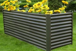 Discount Hochbeetverlängerung, anthrazit, Aluminium-Zink-Stahl, pulverbeschichtet, 80x90x84 cm Hochbeet|Gartenmöbel-Zubehör & Ersatzteile