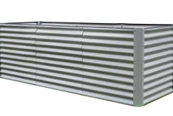 Clearance Hochbeetverlängerung, silber, Aluminium-Zink-Stahl, pulverbeschichtet, 80x90x84 cm Hochbeet|Gartenmöbel-Zubehör & Ersatzteile