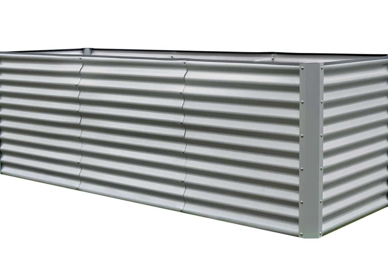 Clearance Hochbeetverlängerung, silber, Aluminium-Zink-Stahl, pulverbeschichtet, 80x90x84 cm Hochbeet|Gartenmöbel-Zubehör & Ersatzteile