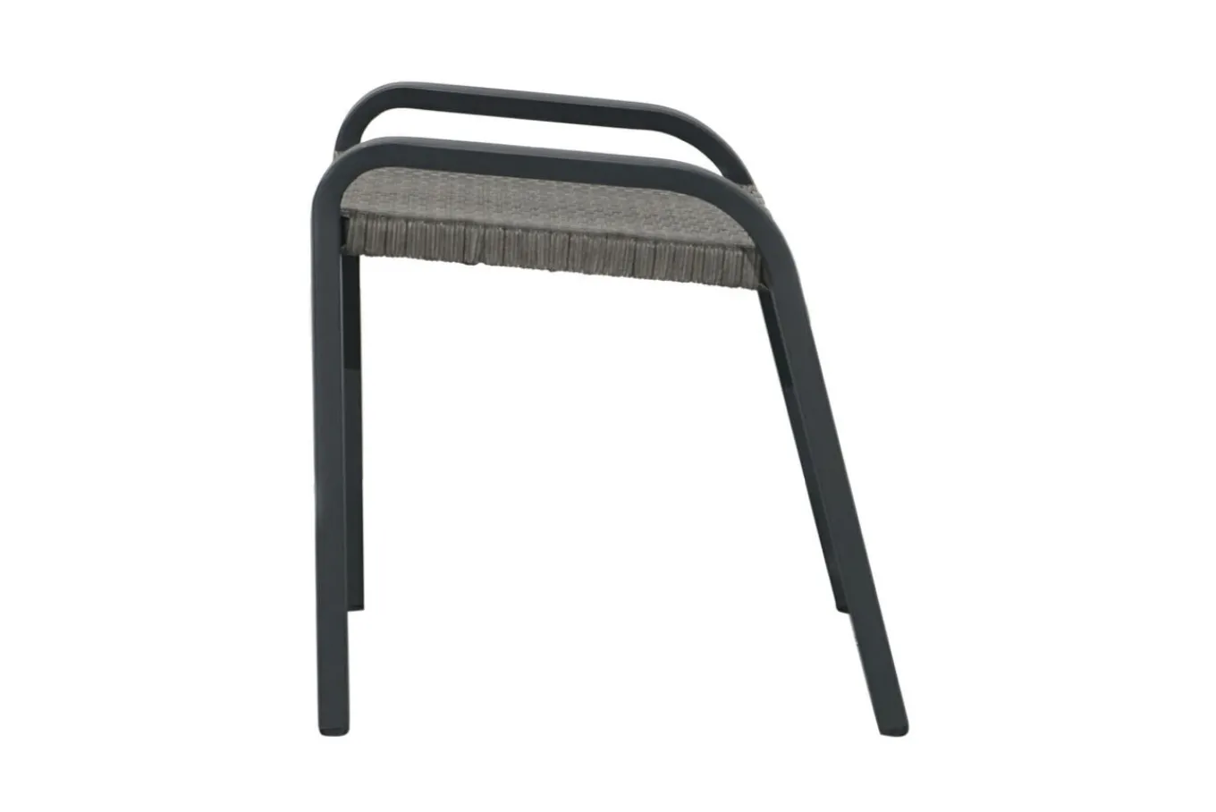 Sale Kiribati Fußhocker, grau, Aluminium/Polyrattan, 59x50x49,5 cm Aluminium-Gartenmöbel|Gartenstühle & Gartensessel
