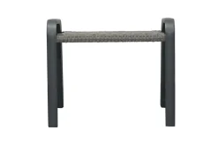 Sale Kiribati Fußhocker, grau, Aluminium/Polyrattan, 59x50x49,5 cm Aluminium-Gartenmöbel|Gartenstühle & Gartensessel