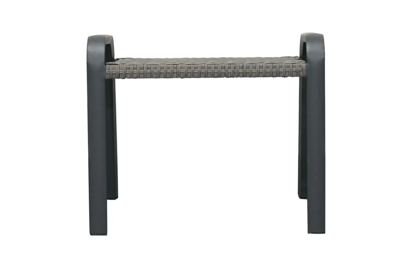 Sale Kiribati Fußhocker, grau, Aluminium/Polyrattan, 59x50x49,5 cm Aluminium-Gartenmöbel|Gartenstühle & Gartensessel