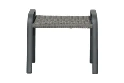 Sale Kiribati Fußhocker, grau, Aluminium/Polyrattan, 59x50x49,5 cm Aluminium-Gartenmöbel|Gartenstühle & Gartensessel