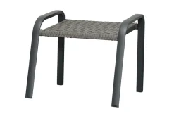 Sale Kiribati Fußhocker, grau, Aluminium/Polyrattan, 59x50x49,5 cm Aluminium-Gartenmöbel|Gartenstühle & Gartensessel