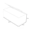Hot Kissenbox, beige, Polyrattan/Aluminium, 203 x 92 x 75 cm, witterungsbeständig, pflegeleicht, wasserabweisend Polyrattan-Gartenmöbel|Auflagenbox