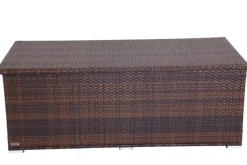 Clearance Kissenbox, braun marmoriert, Polyrattan, 204x94x75cm Polyrattan-Gartenmöbel|Auflagenbox