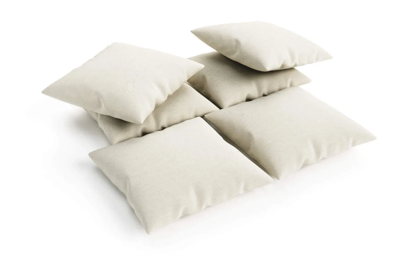 Outlet Kissen 6er Set, desert/beige, 45 x 45 cm Rückenkissen & Zierkissen