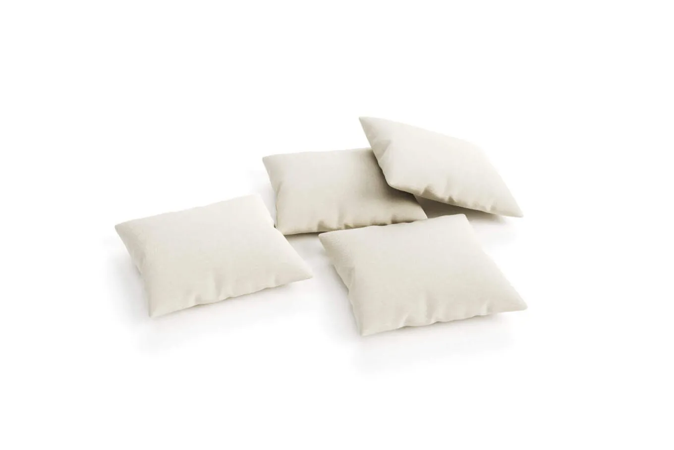 Best Kissen 4er Set, desert/beige, 45 x 45 cm Rückenkissen & Zierkissen
