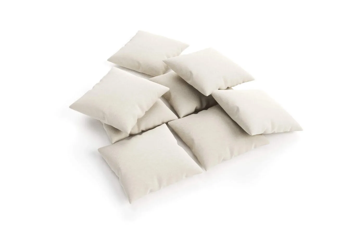 Discount Kissen 8er Set, desert/beige, 45 x 45 cm Rückenkissen & Zierkissen