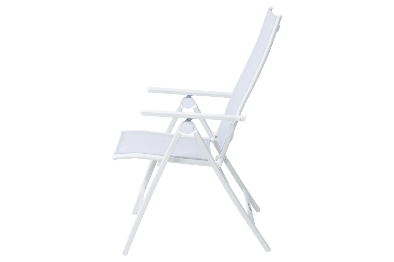 Sale Klappstuhl, creme/weiß, Aluminium, 7-fach verstellbar, witterungsbeständig, hohe Belastbarkeit Aluminium-Gartenmöbel|Gartenstühle & Gartensessel