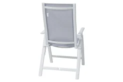 Sale Klappstuhl, creme/weiß, Aluminium, 7-fach verstellbar, witterungsbeständig, hohe Belastbarkeit Aluminium-Gartenmöbel|Gartenstühle & Gartensessel