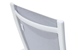 Sale Klappstuhl, creme/weiß, Aluminium, 7-fach verstellbar, witterungsbeständig, hohe Belastbarkeit Aluminium-Gartenmöbel|Gartenstühle & Gartensessel
