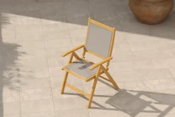 New Klappstuhl, 5-fach verstellbar, Akazie FSC®-zertifiziert, 60x71x107cm Gartenstühle & Gartensessel