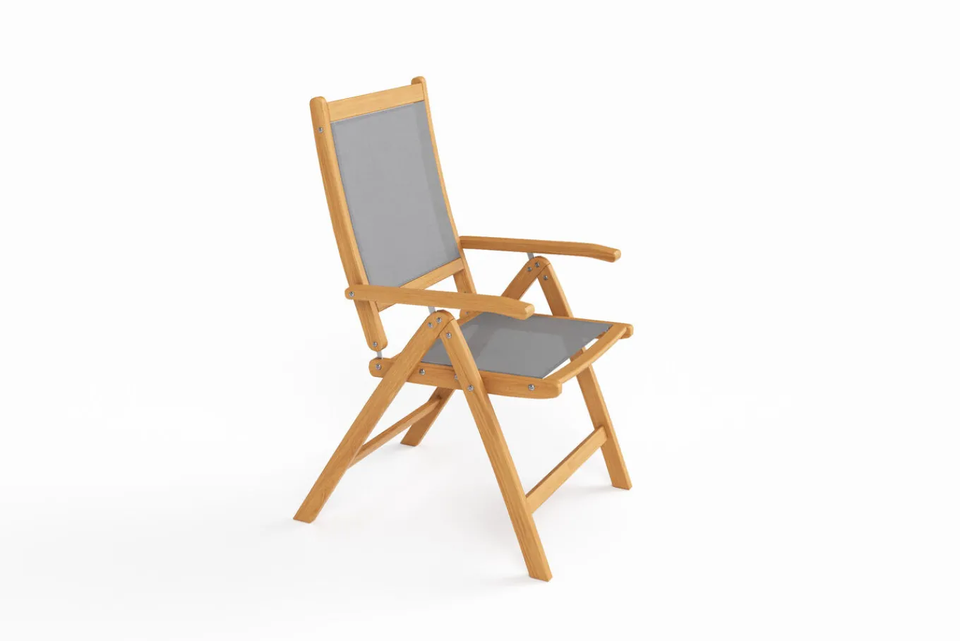 New Klappstuhl, 5-fach verstellbar, Akazie FSC®-zertifiziert, 60x71x107cm Gartenstühle & Gartensessel