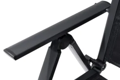 Best Klappstuhl, padded, schwarz, Aluminium, klappbar, pulverbeschichtet, robust, leichte Handhabung Aluminium-Gartenmöbel|Gartenstühle & Gartensessel