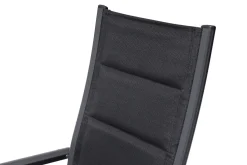 Best Klappstuhl, padded, schwarz, Aluminium, klappbar, pulverbeschichtet, robust, leichte Handhabung Aluminium-Gartenmöbel|Gartenstühle & Gartensessel