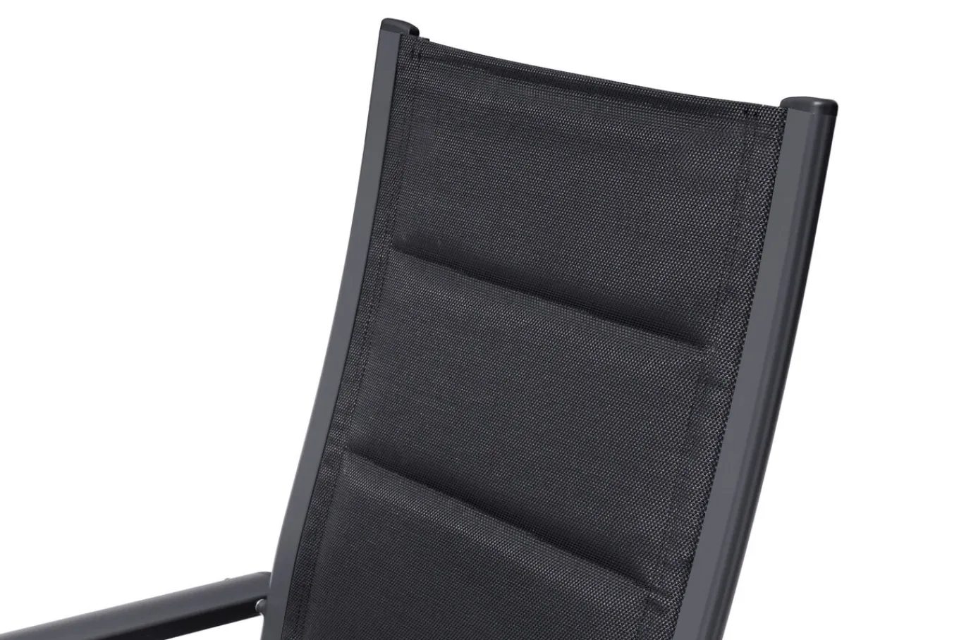 Best Klappstuhl, padded, schwarz, Aluminium, klappbar, pulverbeschichtet, robust, leichte Handhabung Aluminium-Gartenmöbel|Gartenstühle & Gartensessel