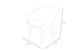 Best Kota Cocktail-Sessel, grau-meliert, Akazie/Polyrattan, 60x65x84 cm, inkl. Auflage, FSC®-zertifiziertes Produkt Polyrattan-Gartenmöbel|Gartenstühle & Gartensessel