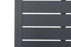 Outlet Liegen-Set, anthrazit, Aluminium/Textilene/Polyester, Tisch 40 x 40 cm, 2 Auflagen, Rückenlehne verstellbar, mit Rollen Aluminium-Gartenmöbel