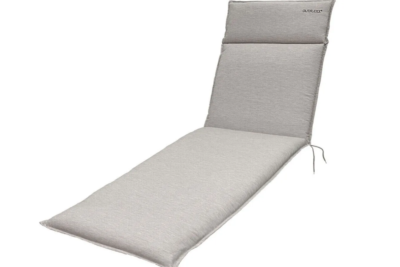 Liegen-Set, anthrazit/nature, Aluminium/Textilene/Polyester, Tisch 40 x 40 cm, 2 Auflagen, Rückenlehne verstellbar, rollbar Gartenliegen|Aluminium-Gartenmöbel