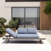 Online Lounge/Liege, silber, Alu/Polyester, verstellbar, hoher Liegekomfort, 230 x 80 cm Gartenliegen|Aluminium-Gartenmöbel