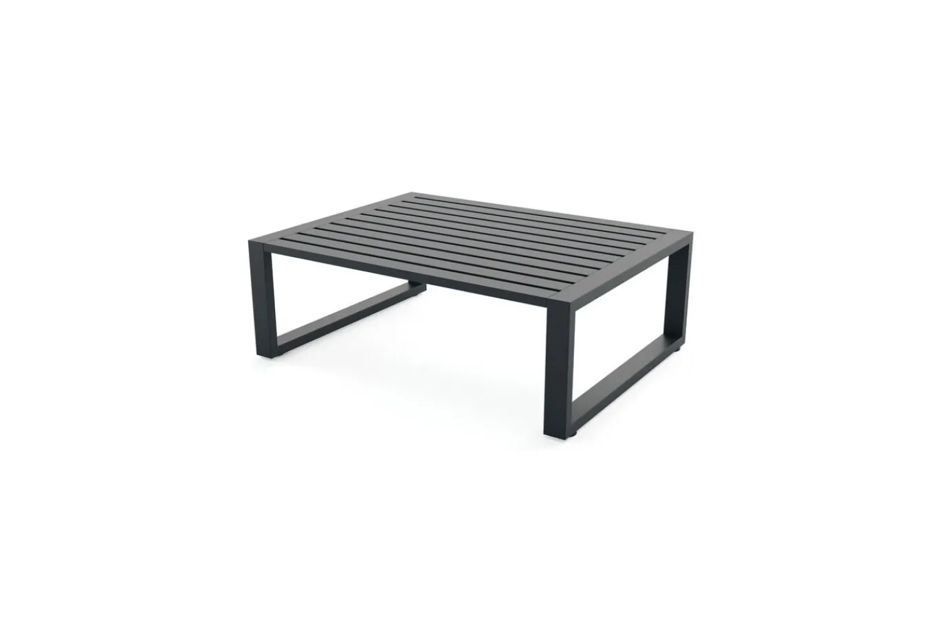 Hot Loungetisch, anthrazit, Aluminium, 100 x 80 cm, witterungsbeständig Gartentische|Aluminium-Gartenmöbel