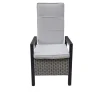 New Louvra Select/Darwin Gartenessgruppe, anthrazit, Alu/Keramik/Polyrattan, 200 x 100 cm, 6 Diningsessel Garten-Essgruppen|Aluminium-Gartenmöbel