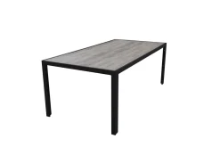 New Louvra Select/Darwin Gartenessgruppe, anthrazit, Alu/Keramik/Polyrattan, 200 x 100 cm, 6 Diningsessel Garten-Essgruppen|Aluminium-Gartenmöbel