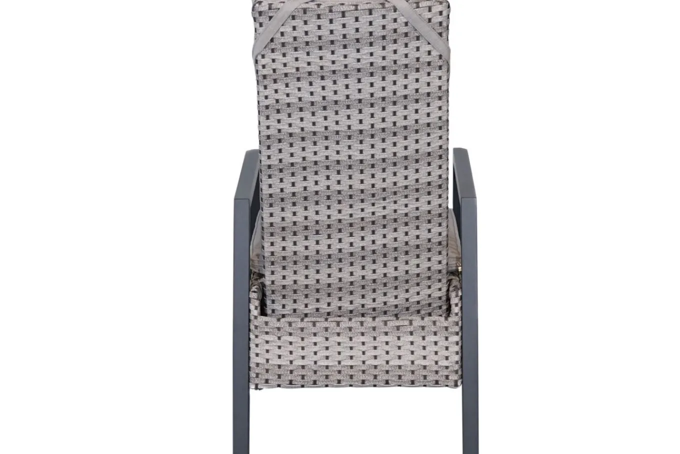 Best Louvra Select Garten-Essgruppe, natur/anthrazit, Polyrattan/Alu, 4 Sessel, Tisch 160/210 x 100 cm Polyrattan-Gartenmöbel|Garten-Essgruppen