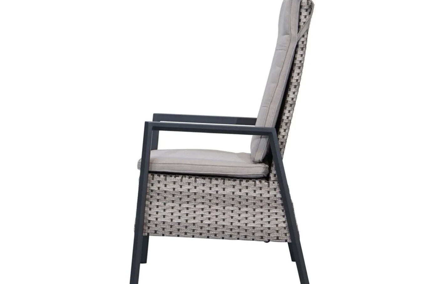 Sale Louvra Select Garten-Essgruppe, natur/anthrazit, Polyrattan/Alu, 6 Sessel, Tisch 160/210 x 100 cm Polyrattan-Gartenmöbel|Garten-Essgruppen