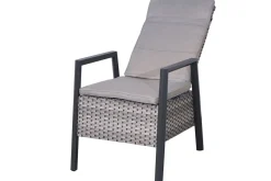 New Louvra Select Garten-Essgruppe, natur/anthrazit, Polyrattan/Alu, Tisch 200/260 x 100 cm, 8 Sessel Polyrattan-Gartenmöbel|Garten-Essgruppen