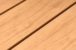 Best Luminara Garten-Essgruppe, anthrazit matt/natur, Alu / Holzimitat / Textilen, 240 x 100 cm, 6 Klappstühle, Tischplatte mit LED-Beleuchtung Garten-Essgruppen
