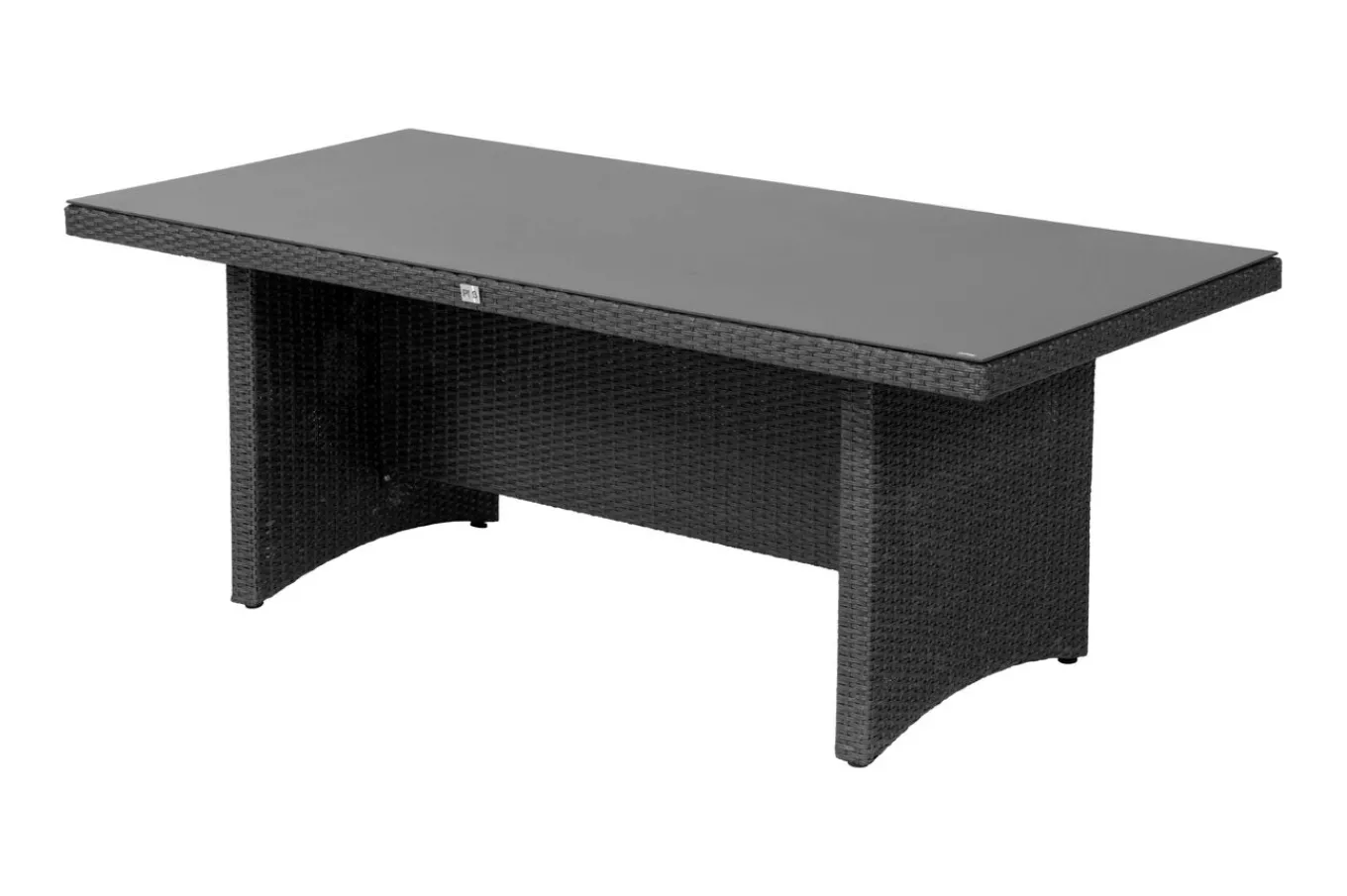 Hot Malta Garten-Essgruppe, 6 Personen, inkl. Polster, 200x95cm, Alu/Polyrattan Polyrattan-Gartenmöbel|Garten-Essgruppen