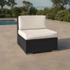 Hot Mittelelement, creme/weiß, schwarz, Polyrattan, inkl. Polster und Kissen, wasserfeste Kissenbox Polyrattan-Gartenmöbel|Gartenlounge